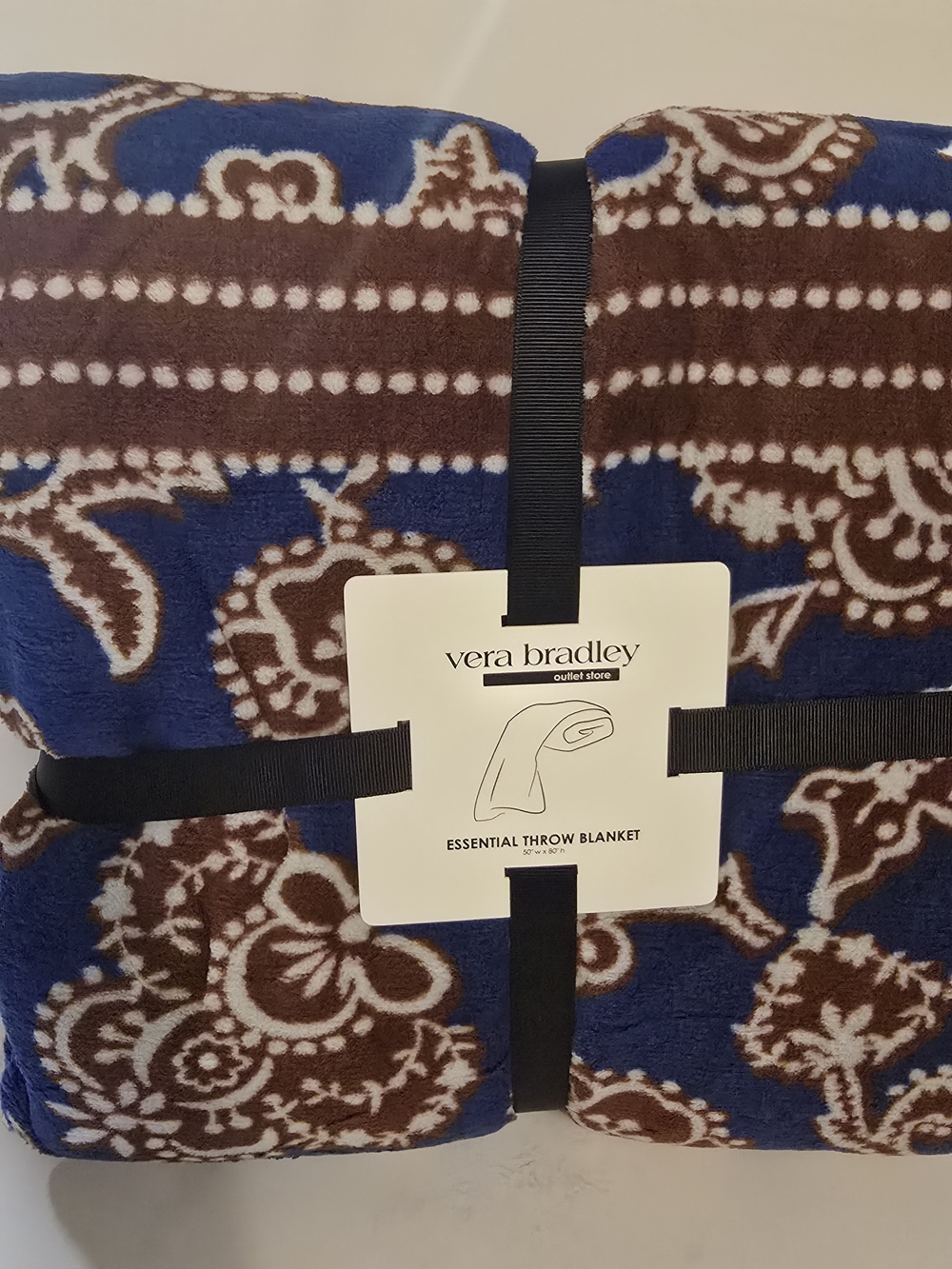 Vera Bradley Outlet Essential Coltswold Paisley Plush Throw